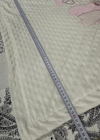 Beyaz Baskılı Çocuk Battaniyesi - Görsel 5