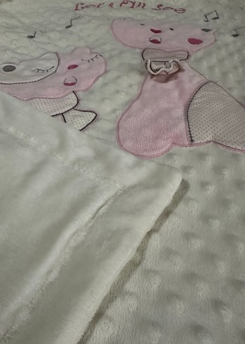 Beyaz Baskılı Çocuk Battaniyesi - Görsel 4