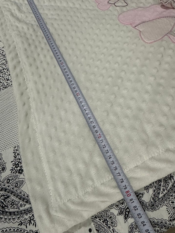 Beyaz Baskılı Çocuk Battaniyesi - Görsel 5