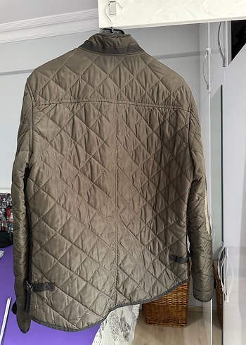 Düğmeli Kahverengi Erkek Mont - Görsel 4