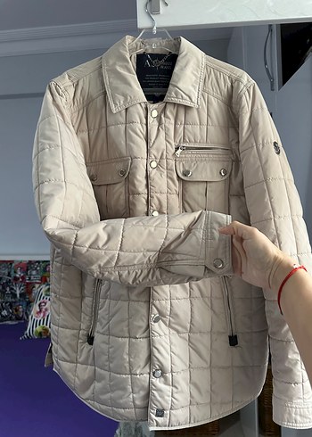 Düğmeli Bej Erkek Ceket - Görsel 2