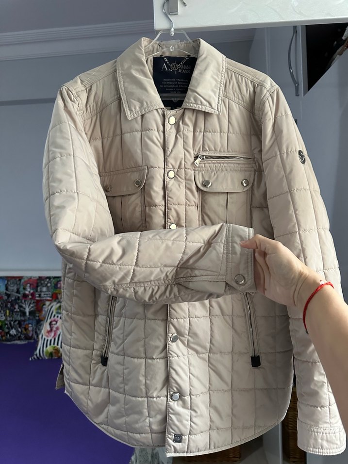 Düğmeli Bej Erkek Ceket - Görsel 2