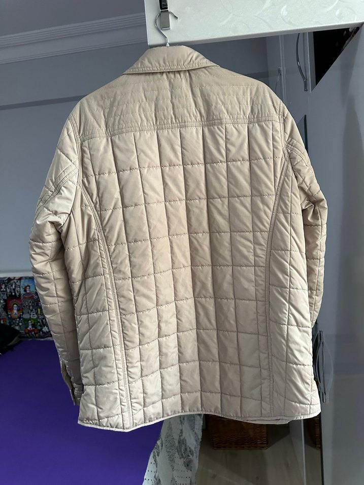 Düğmeli Bej Erkek Ceket - Görsel 5