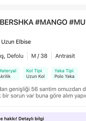 Zara Nakışlı Siyah Uzun Denim Gömlek