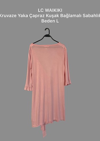 l Beden pembe Renk LC Waikiki Pembe Kruvaze Sabahlık L