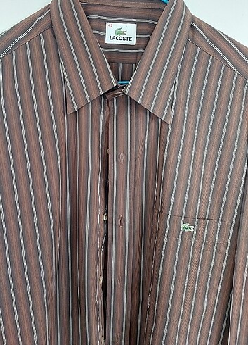 lacoste orjinal gömlek 43 beden, yeniden farksız