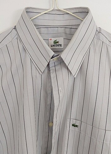 lacoste orjinal gömlek 43 beden, yeniden farksız