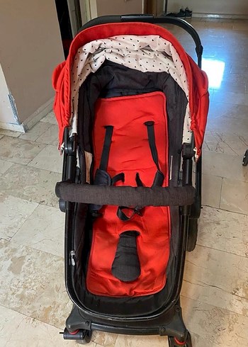 9- 36 kg Beden Koyu Kırmızı Prego Bebek Arabası
