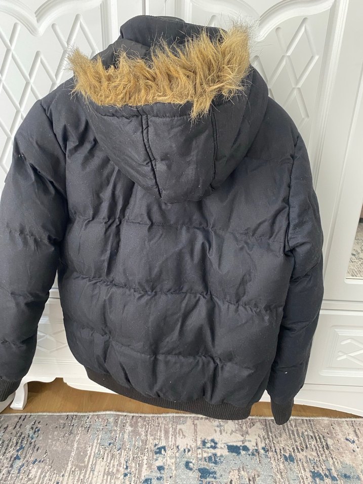 Fermuarlı Siyah Erkek Streetwear Mont - Görsel 4