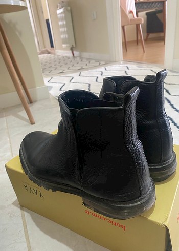 Siyah Deri Erkek Botları - Görsel 2