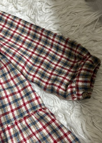 Bordo Ekose Desenli Uzun Kollu Kız Elbisesi 1,5 yaş - Görsel 6