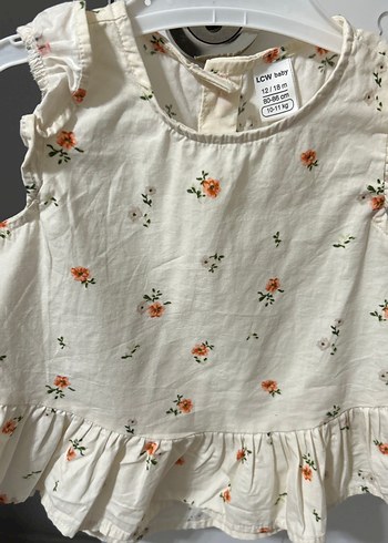 Kız Çocuk Nakışlı Fırfırlı Pamuklu Elbise - Görsel 6