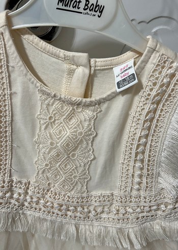 Kız Çocuk Nakışlı Bohem Renkli Elbise - Görsel 3