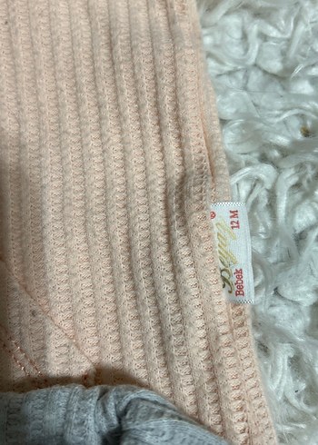 Gri Triko Bebek Kız Takımı Uzun Kollu - Görsel 7