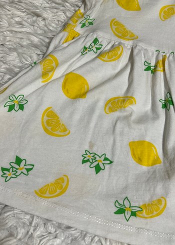 Sarı Çiçekli Kolsuz Kız Çocuk Elbisesi 1 yaş - Görsel 4