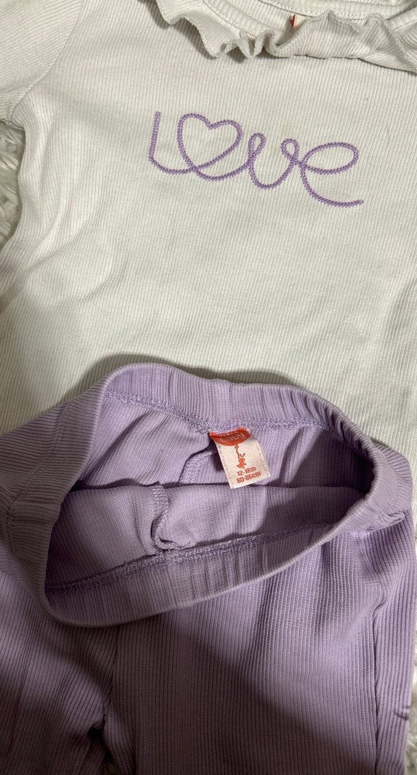 Dantel Detaylı Uzun Kollu Bebek Kız Takımı - Görsel 4