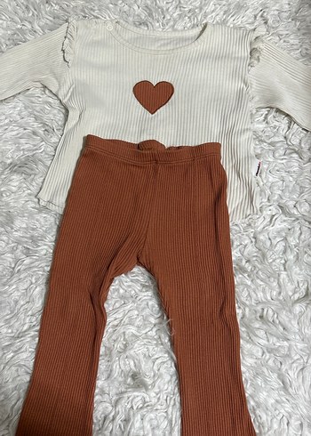 Uzun Kollu Triko Bebek Kız Takımı 24/36 ay - Görsel 6