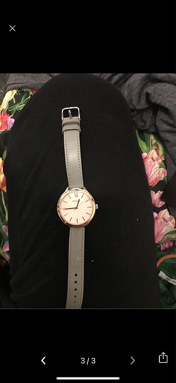 Fossil Fossil gri bakır saat