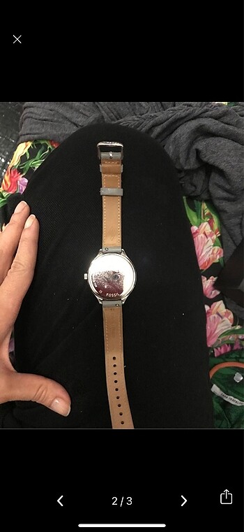 Beden Fossil gri bakır saat