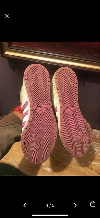 39 Beden beyaz Renk Adidas renkli yarım bilek spor ayakkabı
