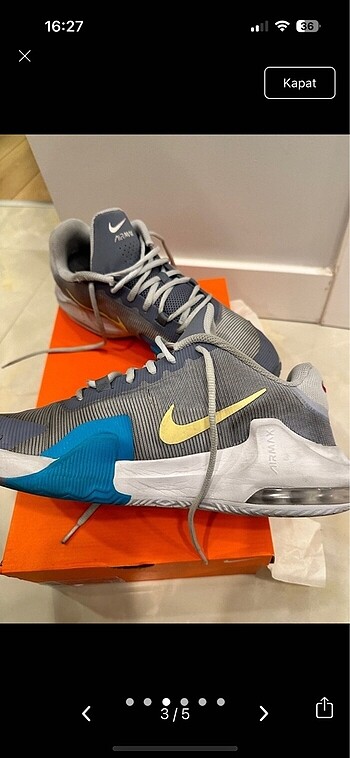 45 Beden Nike ayakkabı