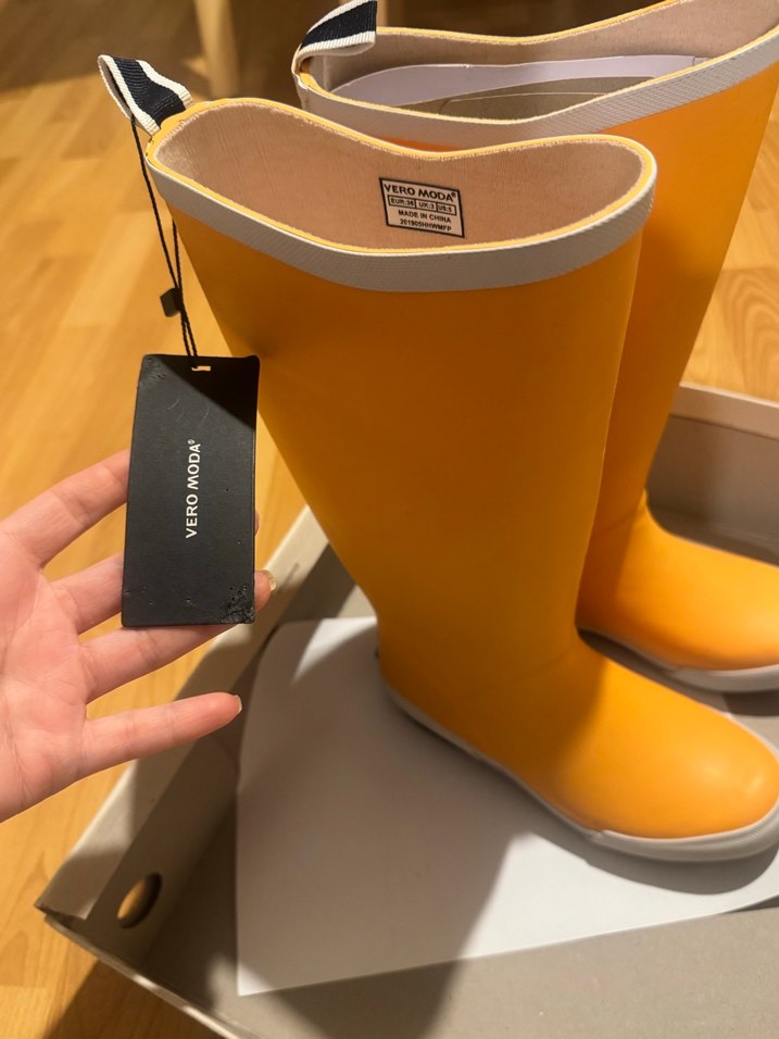 Vero Moda Sarı Kadın Yağmur Çizmesi - Görsel 4