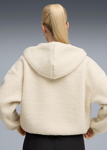 Puma Wardrobe Ess Polar Fl Hoodie Kadın Yetişkin Sweatshirt - Görsel 3