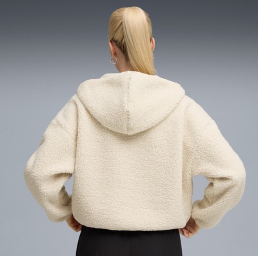 Puma Wardrobe Ess Polar Fl Hoodie Kadın Yetişkin Sweatshirt - Görsel 3