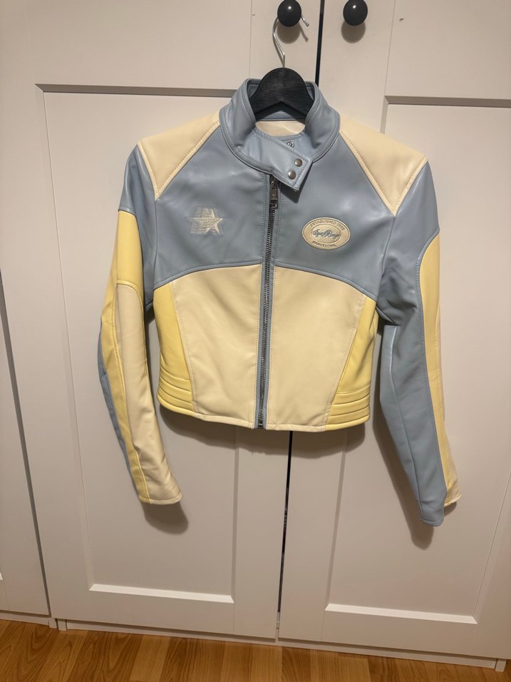 Bershka Mavi Kadın Deri Ceket - Görsel 2