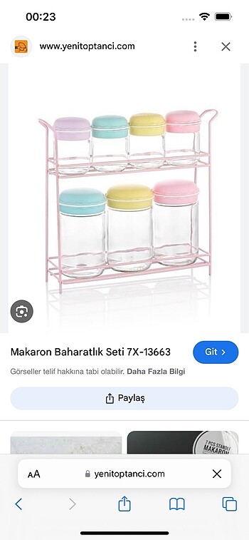  Beden Makaron baharatlık