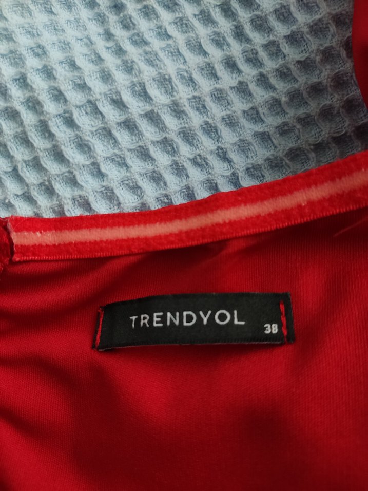 Kırmızı Midi Boy Kadın Kalem Elbise - Görsel 3