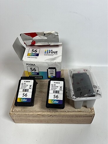 3 ADET CANON 56 RENKLİ KARTUŞ