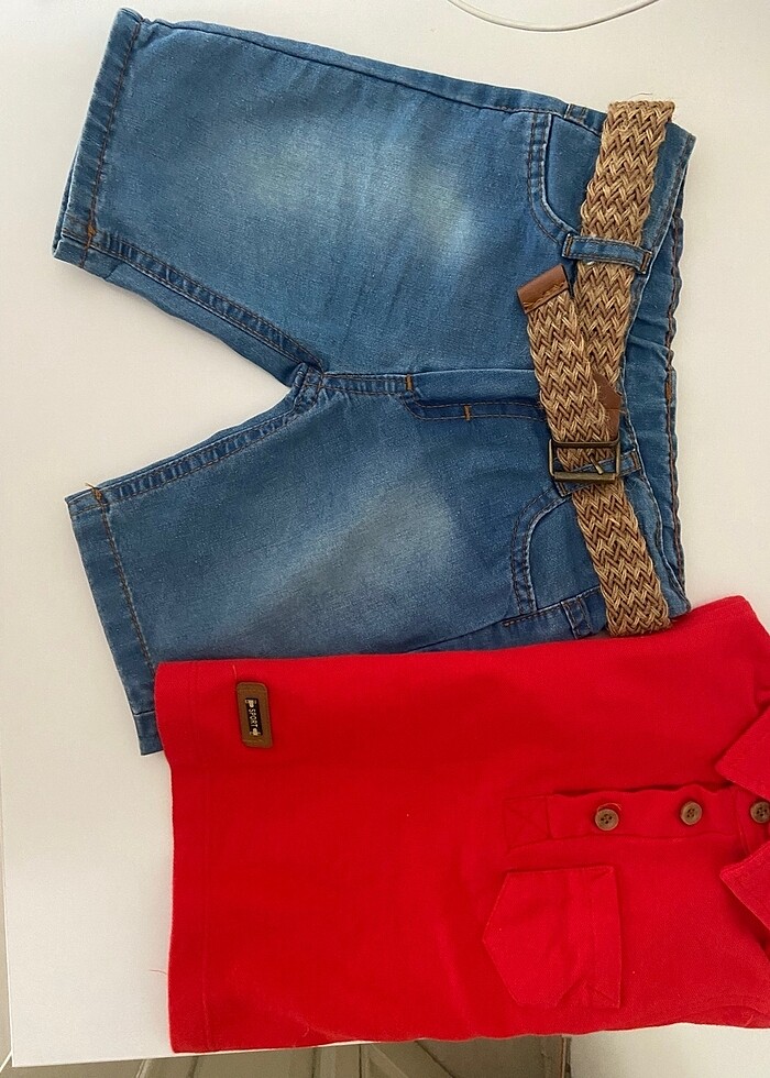 1 yaş alt üst takım polo yaka - Görsel 3