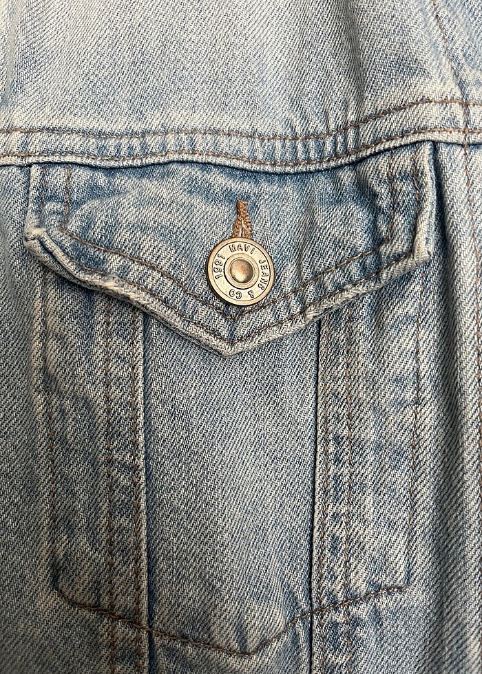 Mavi kot ceket - Görsel 4