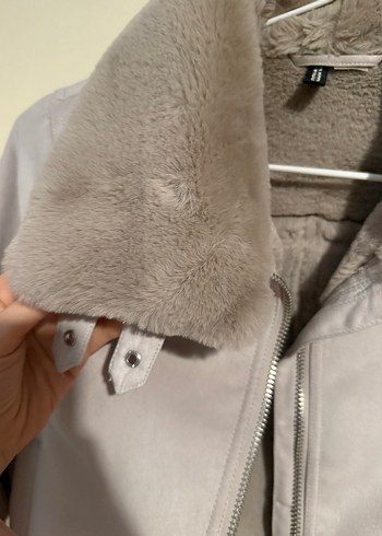 xs Beden Gri Süet Mont