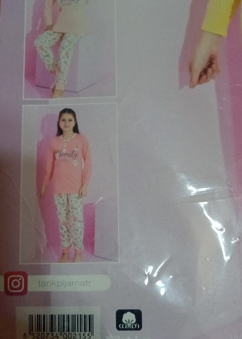 Diğer narçiçeği Uzun Kollu Baskılı çocuk Pijama Takımı
