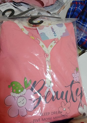 11-12 Yaş Beden çeşitli Renk narçiçeği Uzun Kollu Baskılı çocuk Pijama Takımı