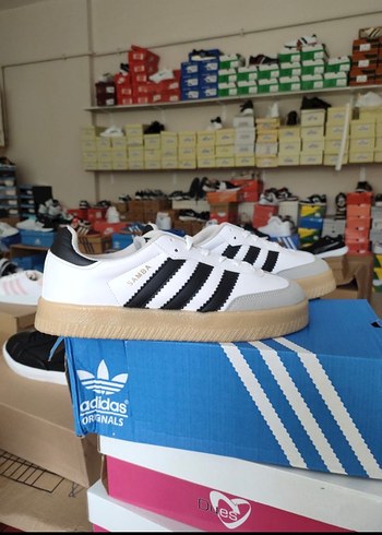 Adidas Siyah-Beyaz Adidas Samba Sneakers