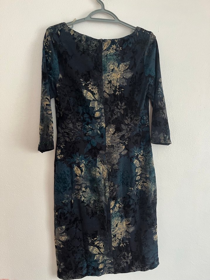 Kadife Midi Elbise - Görsel 2