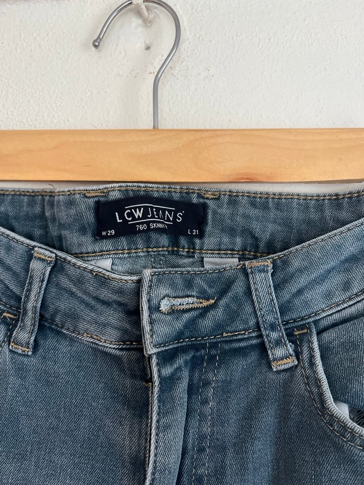 Erkek Mavi Denim Rahat Kesim Jean - Görsel 2