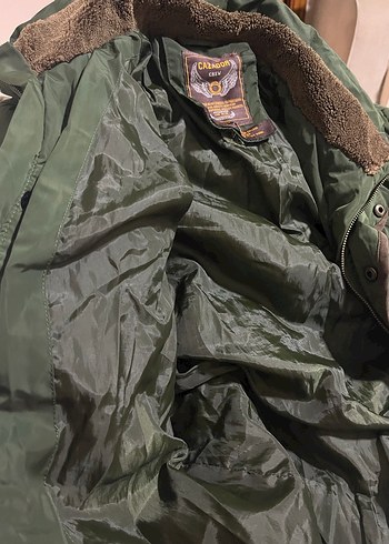 Fermuarlı Koyu Yeşil Mont - Görsel 4