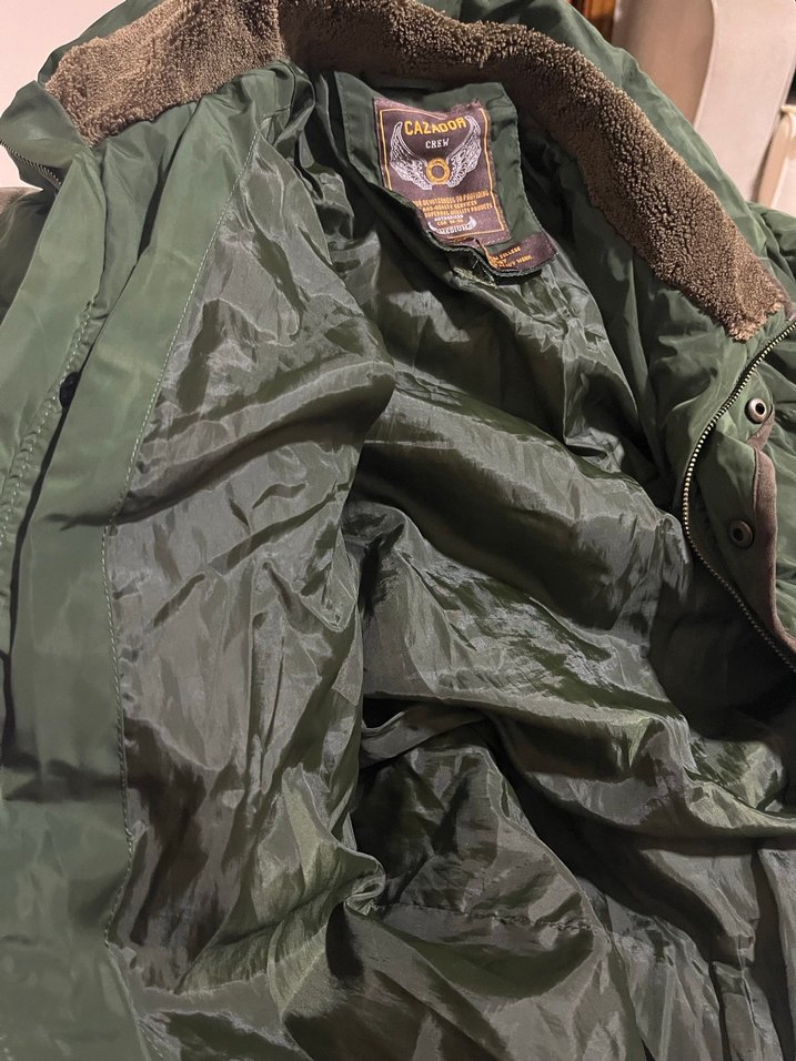 Fermuarlı Koyu Yeşil Mont - Görsel 4