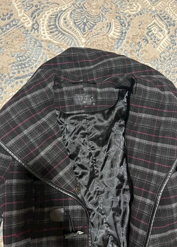 Düğmeli Gri Midi Kadın Kaban - Görsel 2