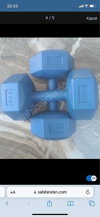 1 adet 8 kg dambıl öZel ilan