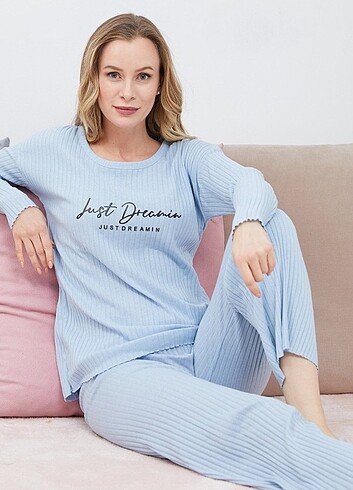 Baskılı Fitilli Pijama Takımı 5311285