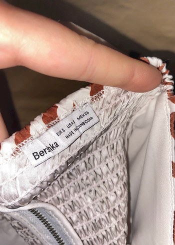 Bershka Kahverengi Zebra Desenli bershka büstiyer