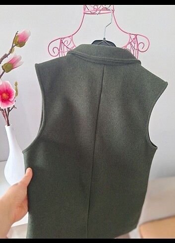 s Beden haki Renk Zara S etiketli haki kışlık yelek