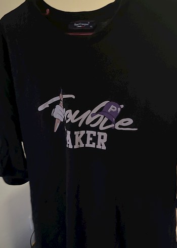 Baskılı Hamile Tişörtü, Mor, Kısa Kollu - Görsel 2