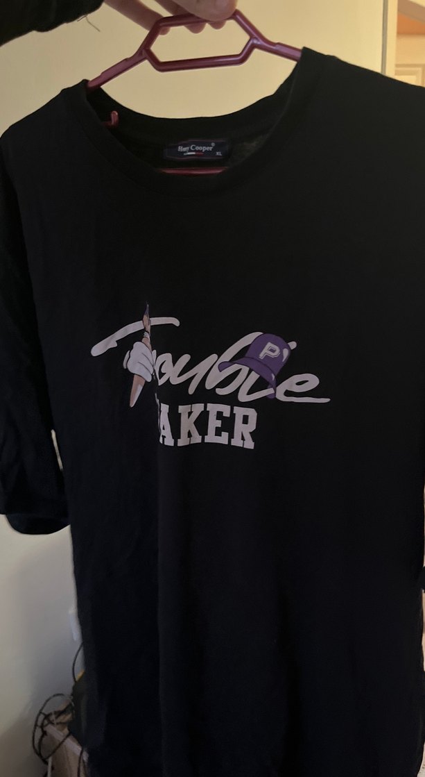 Baskılı Hamile Tişörtü, Mor, Kısa Kollu - Görsel 2