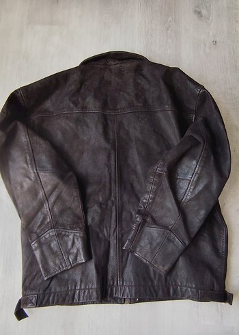 AMERİKADAN VİNTAGE DERİ MOTORCU MONTU MONT - Görsel 6